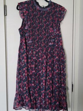 Anthropologie Ranna Gill Floral Mini Dresd